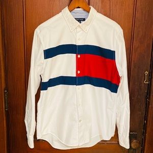 Tommy Hilfiger Preppy ColorBlock Button Down Shirt L